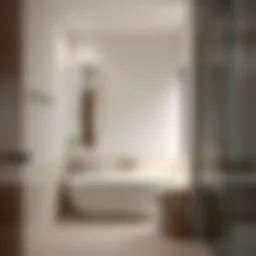 Elegant minimalist bathroom with sleek fixtures