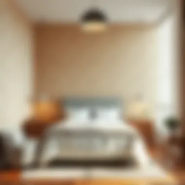 Textured wallpaper that enhances the coziness of the room