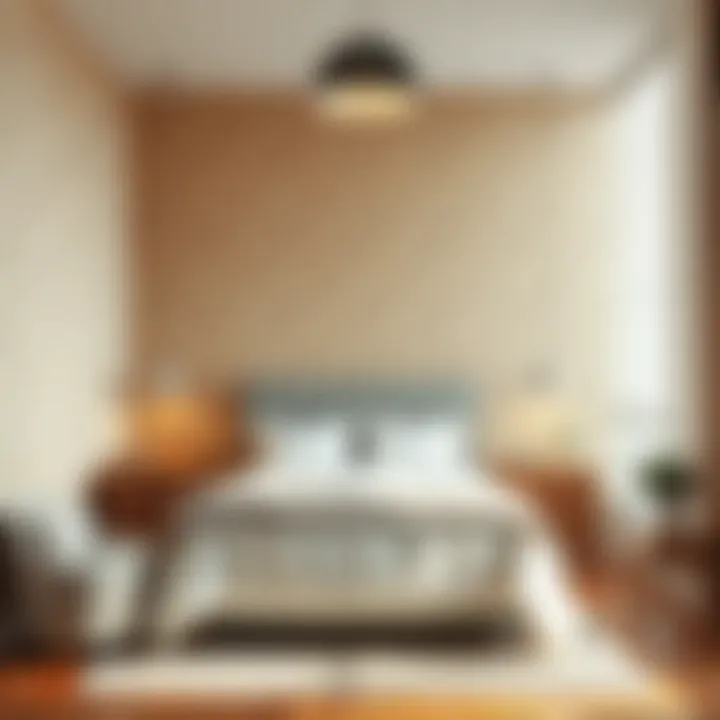 Textured wallpaper that enhances the coziness of the room