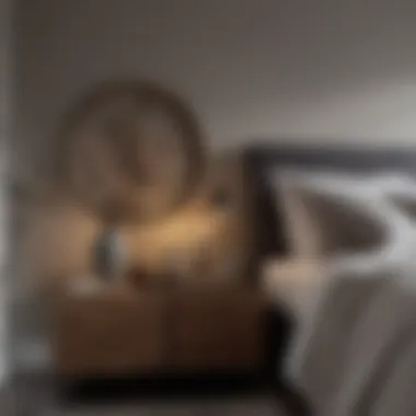 Natural Materials in Bedroom Decor Close-up of high-quality natural materials in bedroom decor