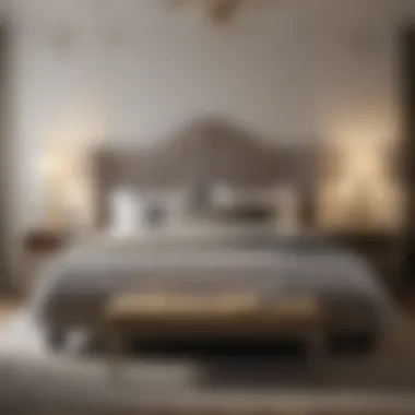 Elegant bedroom decor highlighting a king bed arrangement with two mattresses