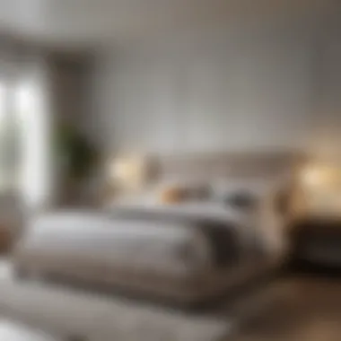 Contemporary Bedroom Aesthetic with King Bed Modern bedroom featuring a stylish king bed with two mattresses