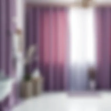 Lavender Curtains with Complementary Decor Lavender curtains paired with complementary decor elements for a harmonious look