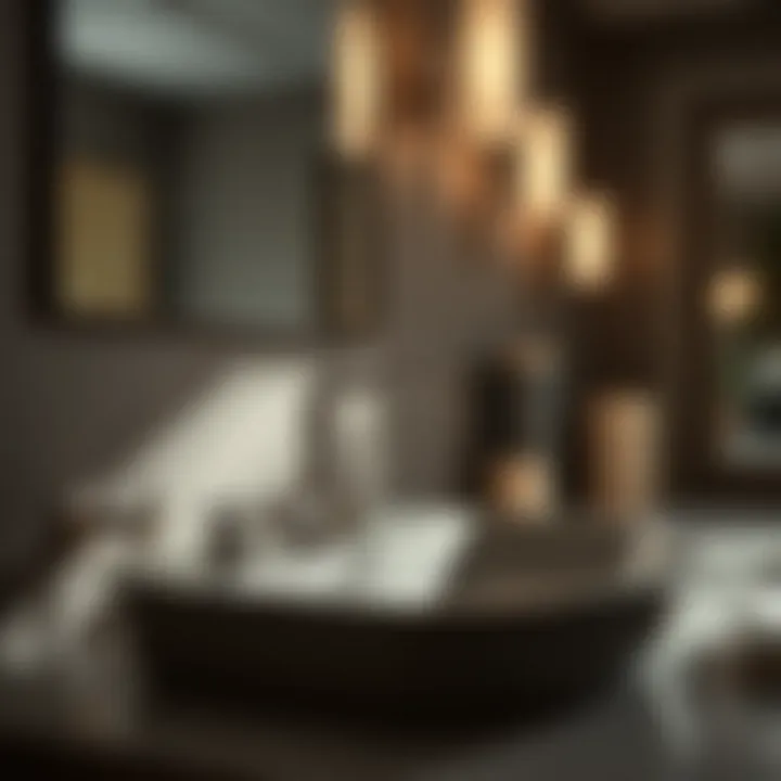 Contemporary Lefroy Brooks faucet in a modern bathroom setting