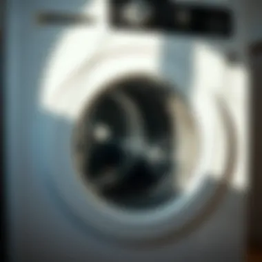 A close-up of a washing machine displaying different settings and options