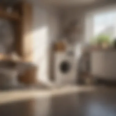 Effective Household Storage Solutions Household setting featuring the effective storage of laundry powder.