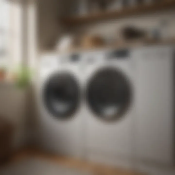 Close-up of materials used in ready-made laundry cabinets