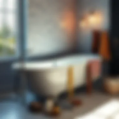 Tools needed for accurately measuring a bathtub