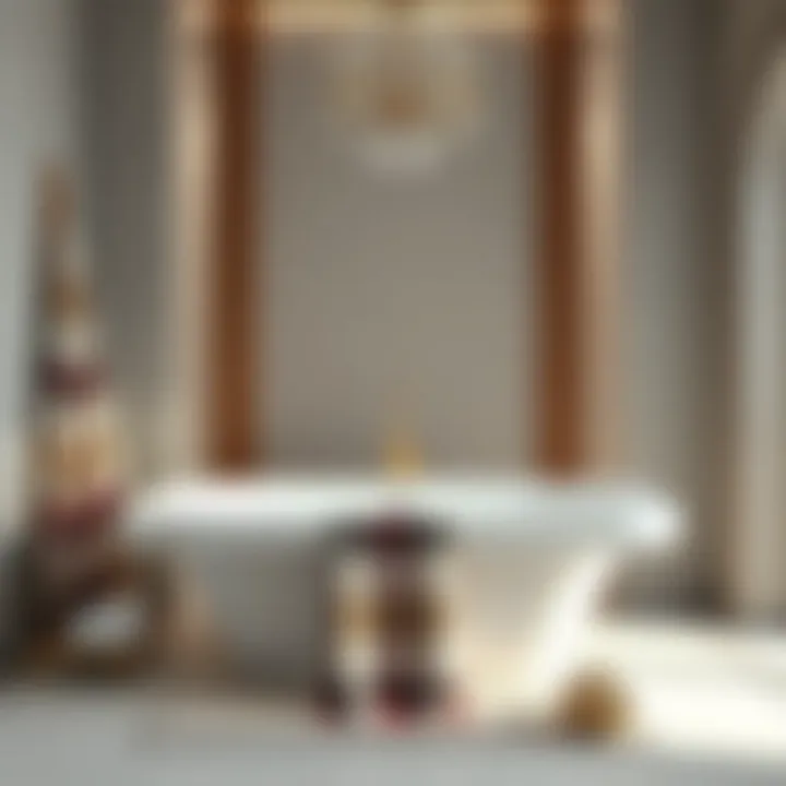 Elegant Bathroom Design with Missoni Towels An elegantly designed bathroom featuring Missoni towels as a centerpiece.