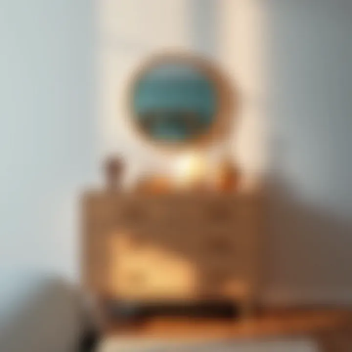 Modern dresser with sleek lines and a minimalist aesthetic