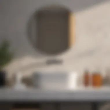 Color-coded bathroom accessories for enhanced organization