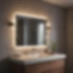 Elegant bathroom vanity lights enhancing the space's aesthetics