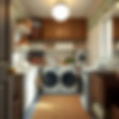 Creating a Serene Laundry Environment A serene laundry room environment enhanced by thoughtfully selected storage options.