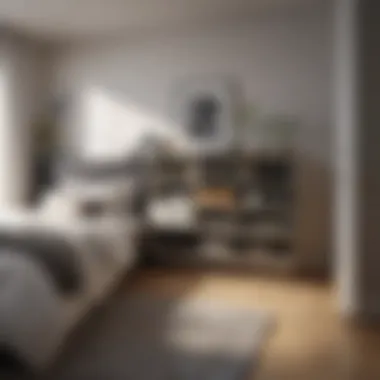 Optimized Bedroom Organization Organized bedroom space illustrating effective storage solutions