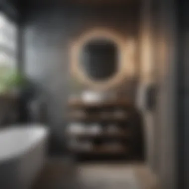 Clever Storage Solutions in Small Bathrooms Elegant small bathroom with clever storage solutions