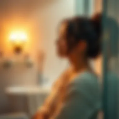 Ambient lighting creating a serene atmosphere