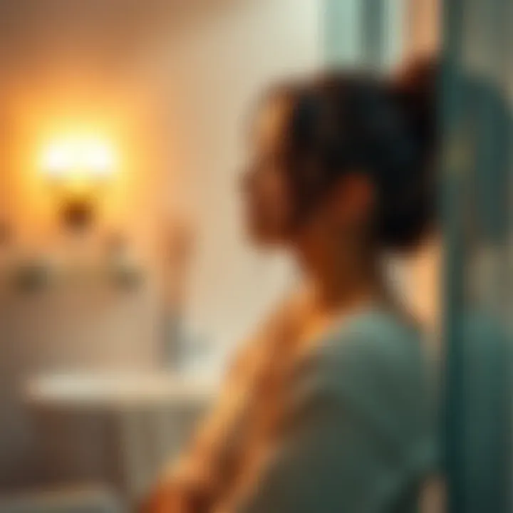 Ambient lighting creating a serene atmosphere