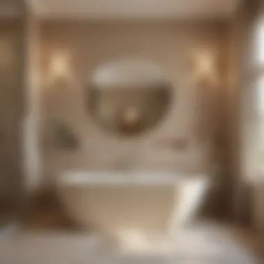 Embracing Warmth: The Allure of Beige in Bathrooms Warm beige bathroom with stylish decor