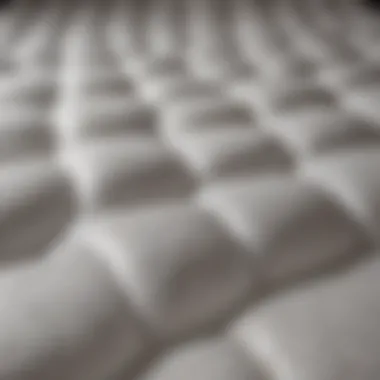 Close-up of Puredown mattress pad materials highlighting breathability