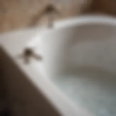 Understanding Bathtub Materials Close-up of bathtub material showcasing maintenance tips