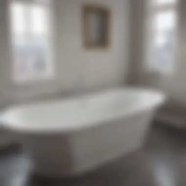 Before and after of bathtub restoration