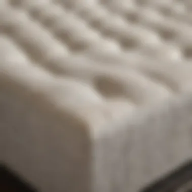 Close-up of the mattress surface illustrating texture and comfort