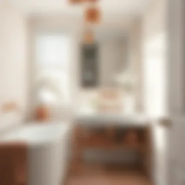 Rose Gold Accents in Bathroom Design Stylish bathroom decor featuring rose gold accents
