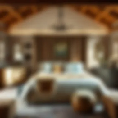 Rustic Themed Bedroom Featuring King Size Furnishings Rustic themed bedroom with king size furnishings