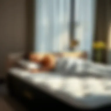 Guest Enjoying Restful Sleep Guest enjoying a restful sleep on a Saatva mattress