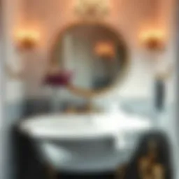 Elegant bathroom setup featuring Saturday Knight accessories