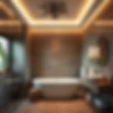 Modern Bathroom with Effective Ventilation Stylish modern bathroom with an efficient ventilation fan.