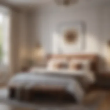 Chic Minimalist Aesthetic for a Spare Bedroom Elegant spare bedroom with minimalist decor and natural light