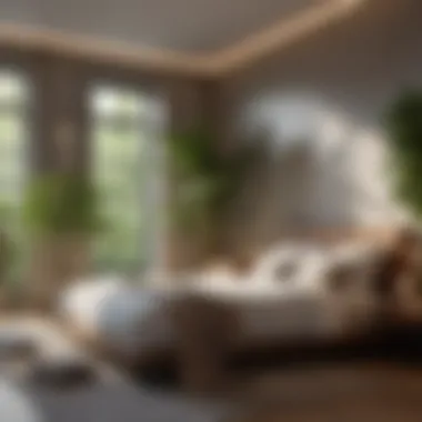 Designing a Wellness-Inspired Spare Bedroom Wellness-focused spare bedroom with plants and relaxing ambiance