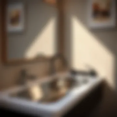 Efficient Drainage Solutions in Bathrooms Functional stainless sink with effective drainage system