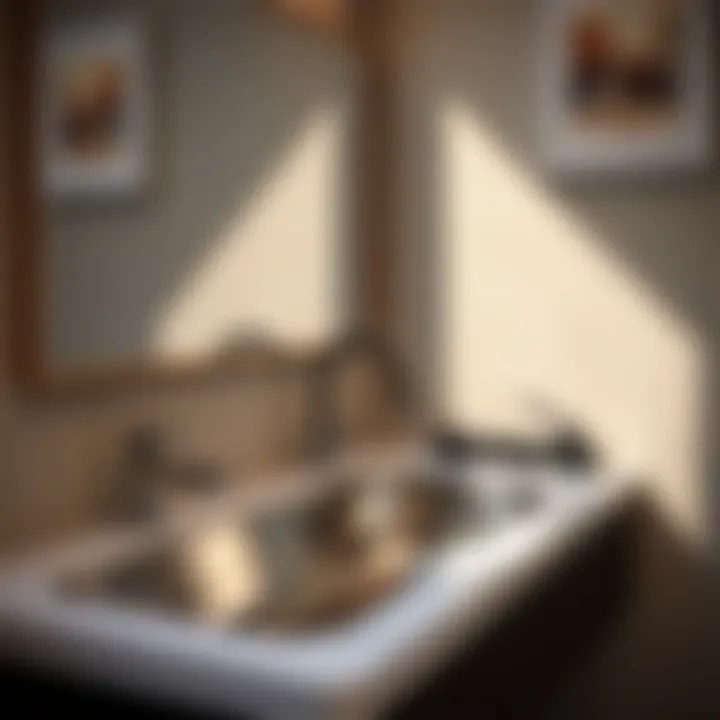 Efficient Drainage Solutions in Bathrooms Functional stainless sink with effective drainage system