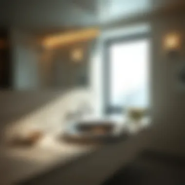 Undermount Design in Luxury Spaces Stylish undermount stainless sink in a luxurious bathroom
