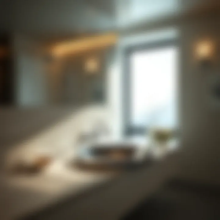 Undermount Design in Luxury Spaces Stylish undermount stainless sink in a luxurious bathroom