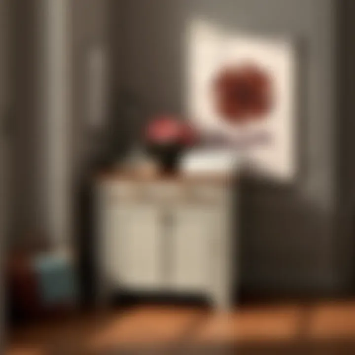 Innovative Storage in Style Stylish folding table showcasing innovative storage solutions