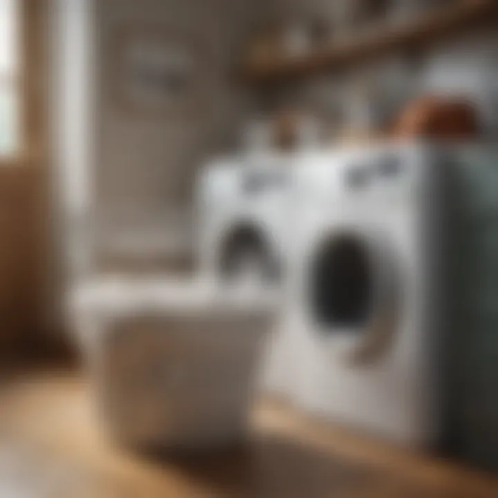 A fresh laundry basket with clean clothes