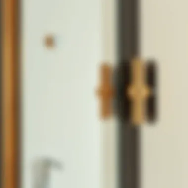 Understanding Mirror Mounting Techniques Close-up of a well-secured bathroom mirror with mounting brackets