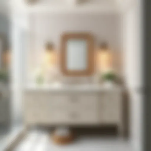 Elegantly designed bathroom vanity showcasing modern aesthetics and functionality