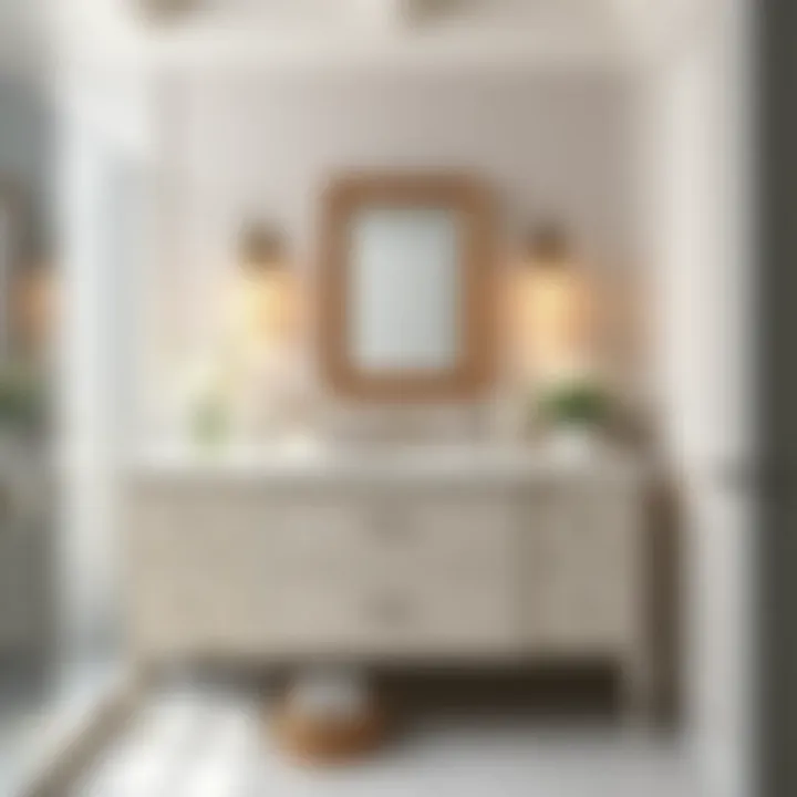 Elegantly designed bathroom vanity showcasing modern aesthetics and functionality