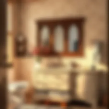 Maintenance tips displayed visually for a well-preserved vanity