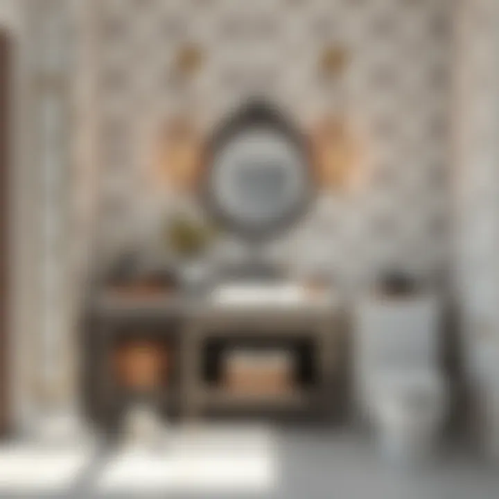 Stylish bathroom vanity setup with effective storage solutions