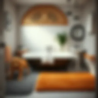 Different types of dog bathroom rugs displayed, showcasing material diversity.