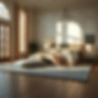 Stylish Rug Placement Creating a Serene Atmosphere Stylish rug placement creating a serene atmosphere