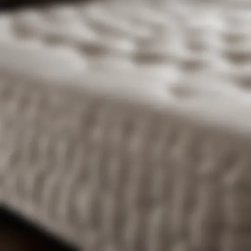 Luxurious mattress showcasing premium materials