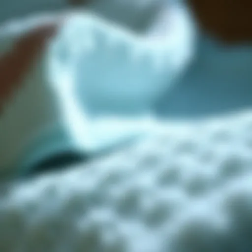 Close-up of a microfiber towel showcasing its texture and weave