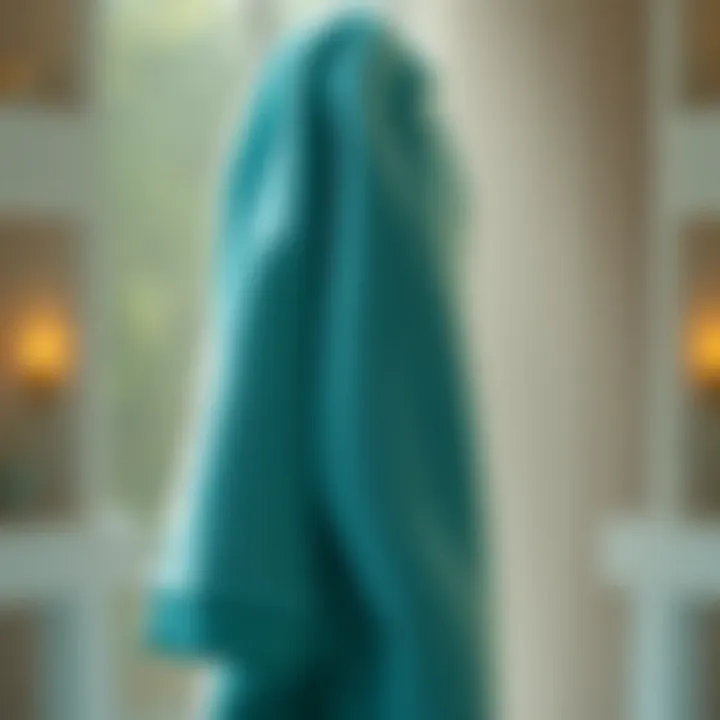 Illustration of proper washing techniques for microfiber towels