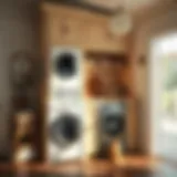 Stylish Laundry Cabinet Design Stylish laundry cabinet design with ample storage